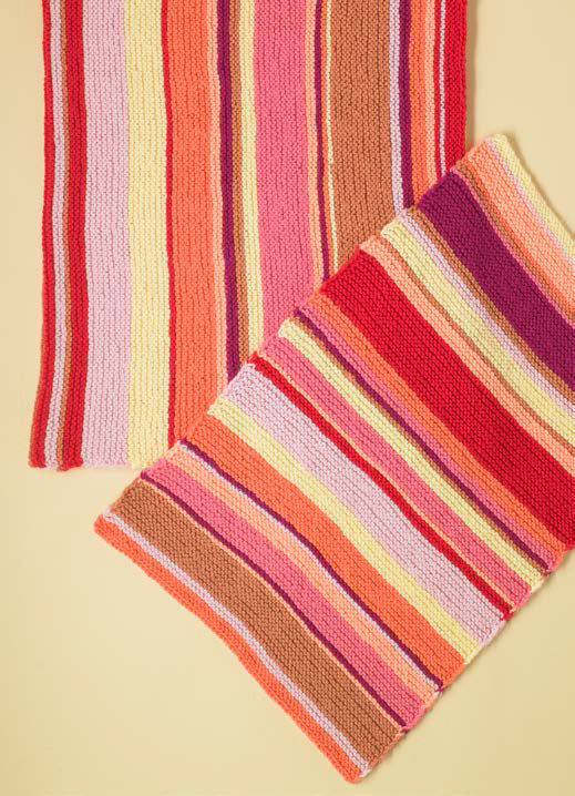 Paintbox Yarns Weekend Throws Knitting Pattern
