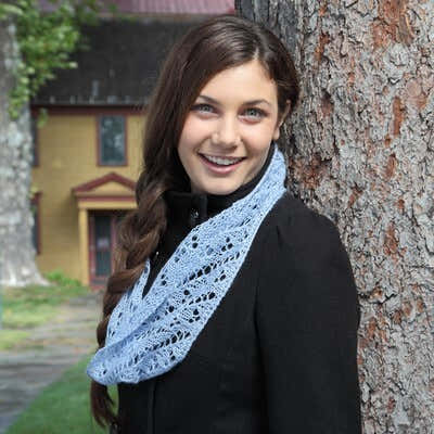 Valley Yarns Forget-Me-Not Cowl Knitting Pattern