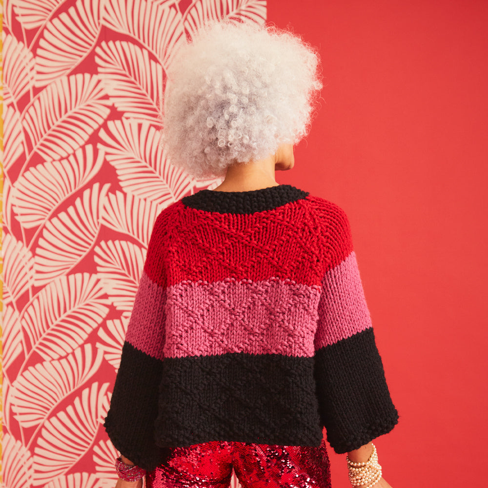 Paintbox Yarns Charming Criss Cross Jacket Knitting Pattern