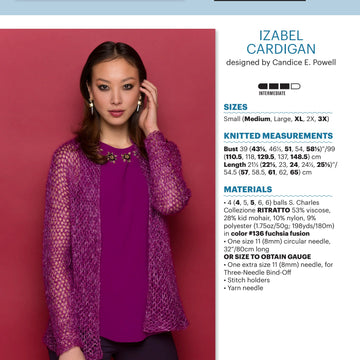 Stacy Charles Fine Yarns Izabel Cardigan PDF