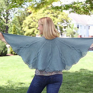 Valley Yarns Chandelier Shawl Knitting Pattern