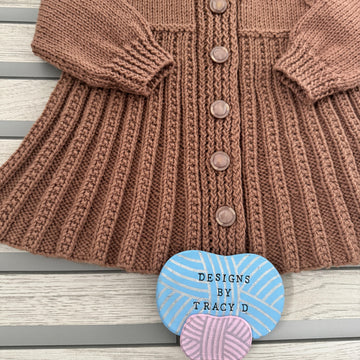 Avery Baby Coat, Beanie & Beret size 18" & 20" chest 6-9mths approx