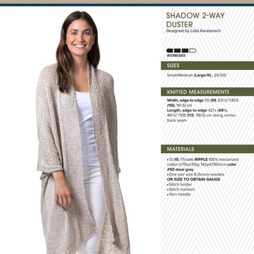 Tahki Yarns Shadow 2-Way Duster PDF