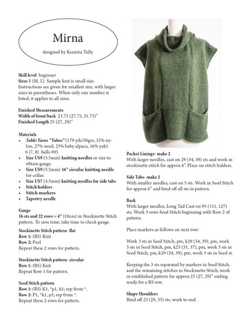 Wildflowerknits Mirna Cape Knitting Pattern