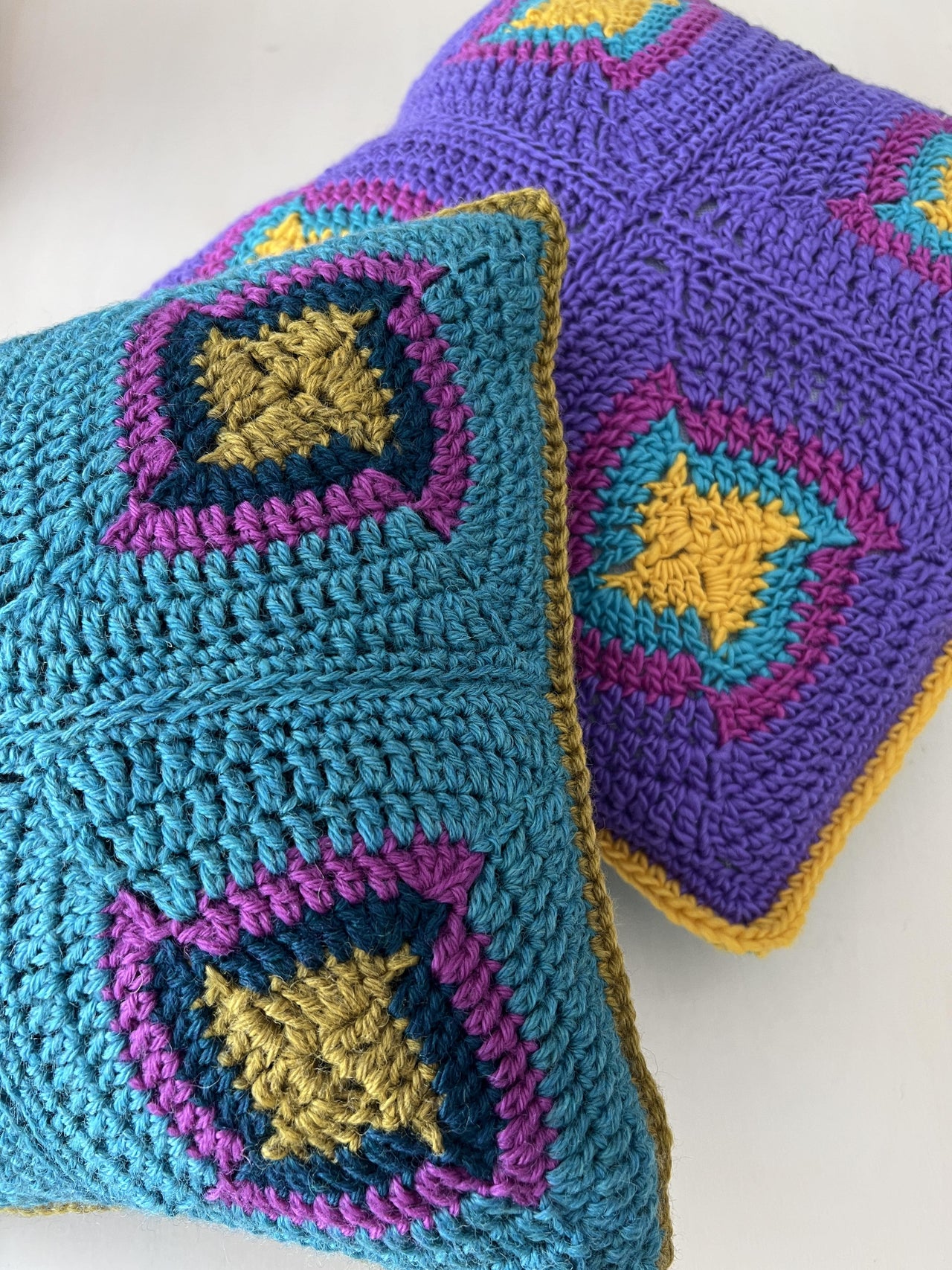 Swirly Squares Pillow