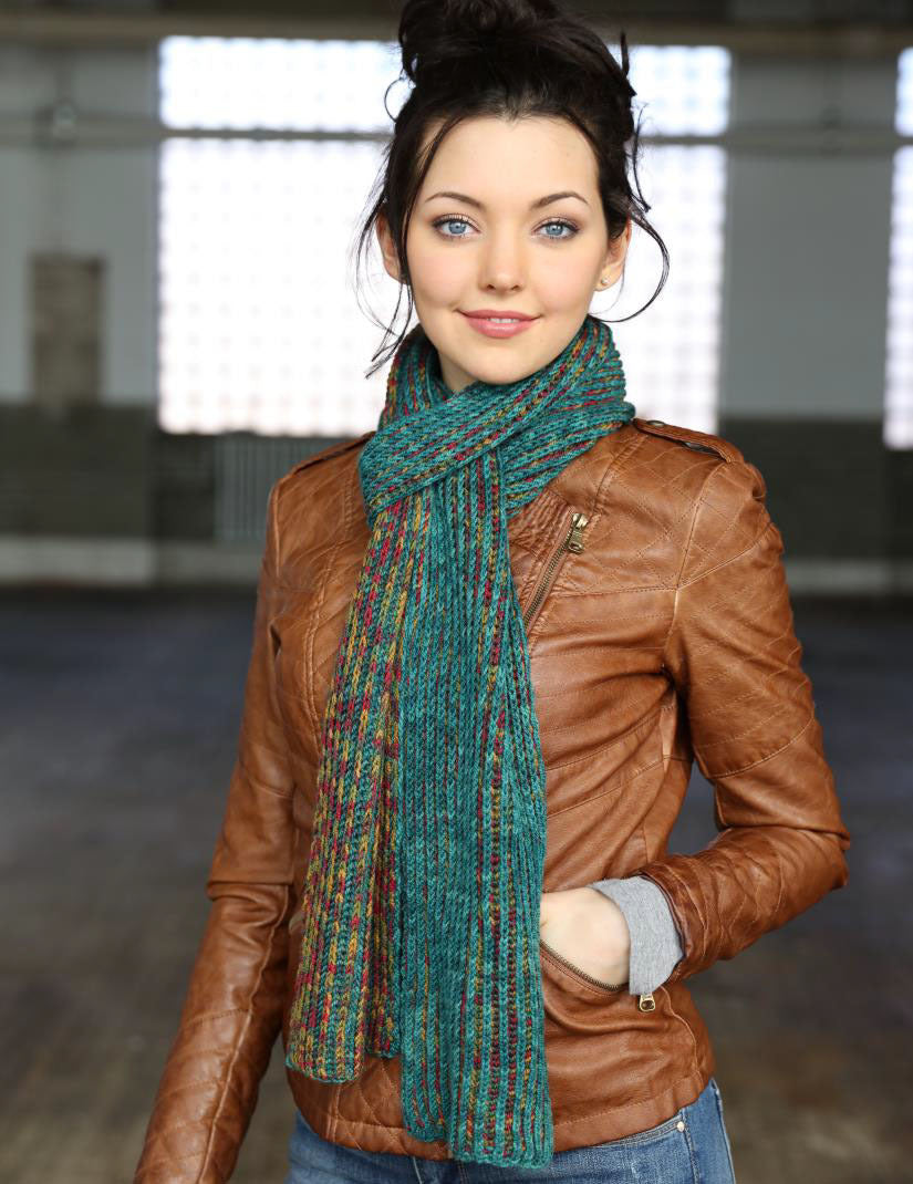 Brioche Scarf Knitting Pattern