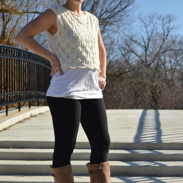 Cropped Lace Tee