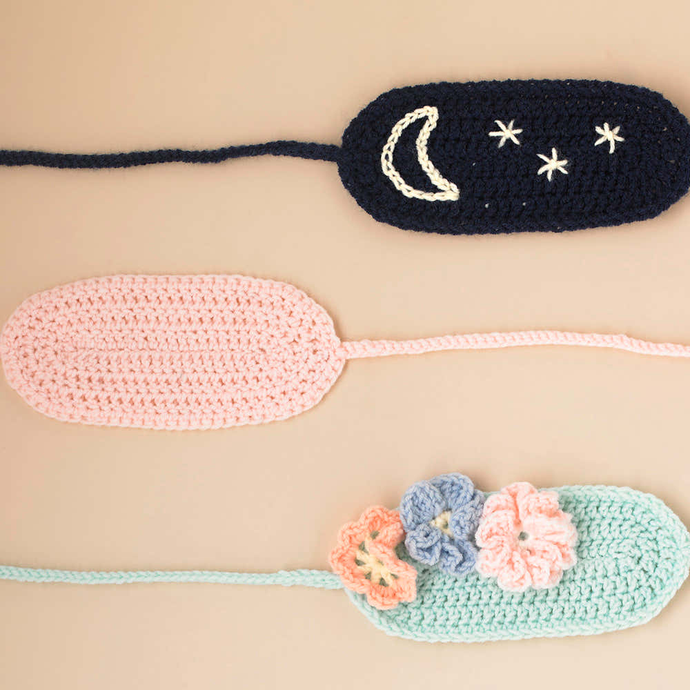 Paintbox Yarns Sweet Dreams Sleep Mask Accessory Crochet Pattern