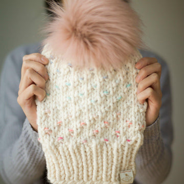 Chunky Dotty Beanies & Scarf