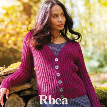 Rhea Ribbed Cardigan Knitting Pattern