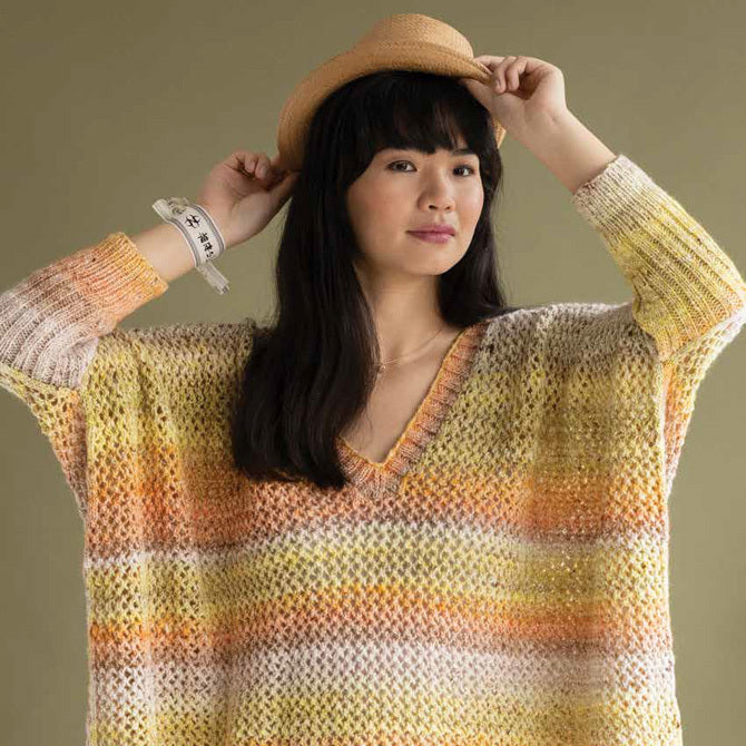 Noro Peach Blossom Jumper Knitting Pattern