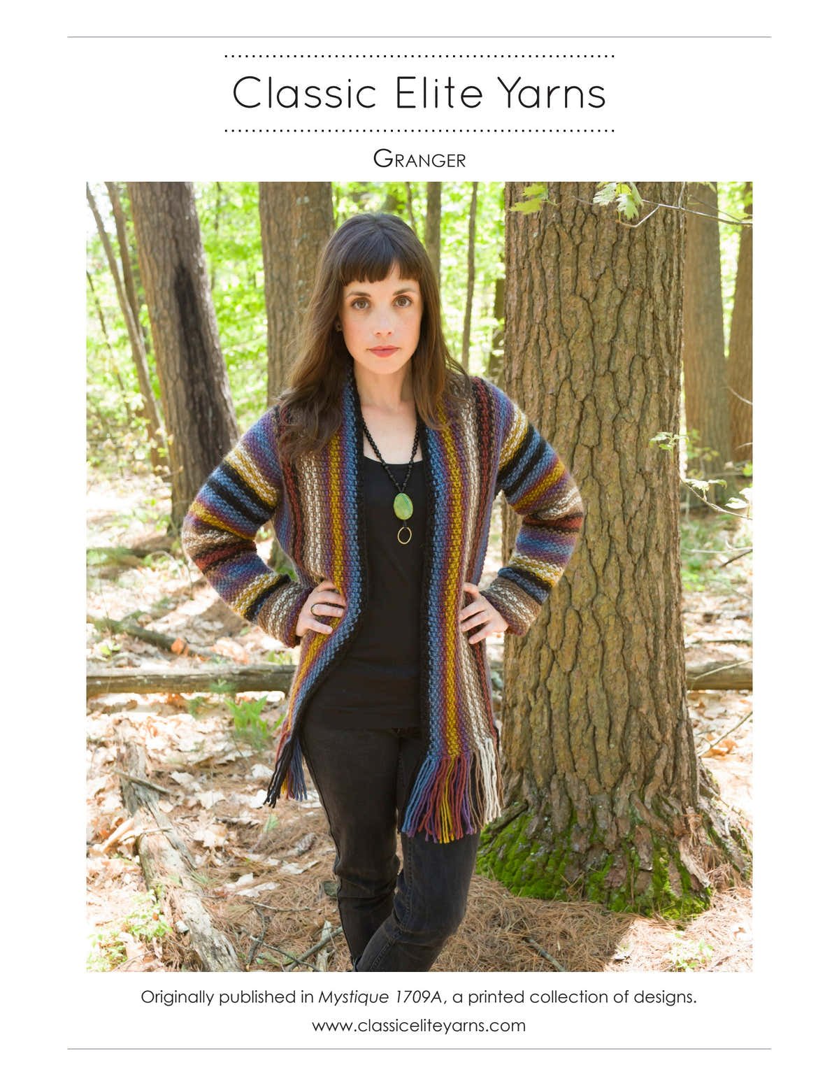 Classic Elite Yarns Granger Coat Knitting Pattern