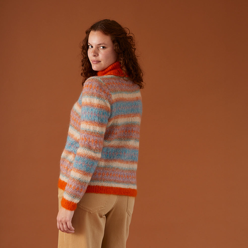 Debbie Bliss Fran Fairisle Sweater Knitting Pattern