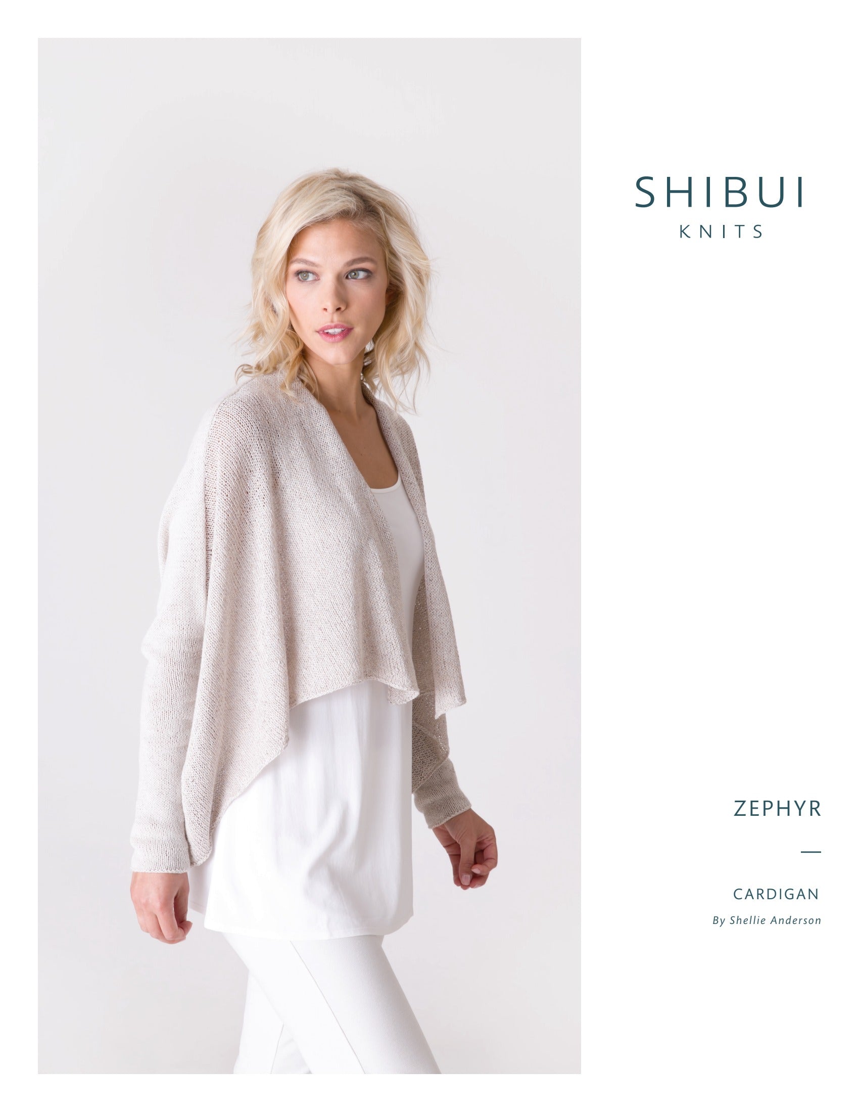 Shibui Knits Zephyr Cardigan Knitting Pattern