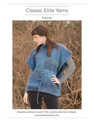 Classic Elite Yarns Thatcher Cape Knitting Pattern