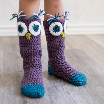 Hooded Owl Poncho and Socks