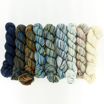Koigu KPPPM Painter's Fade Palette Pack Yarn - Merino Wool 4 Ply