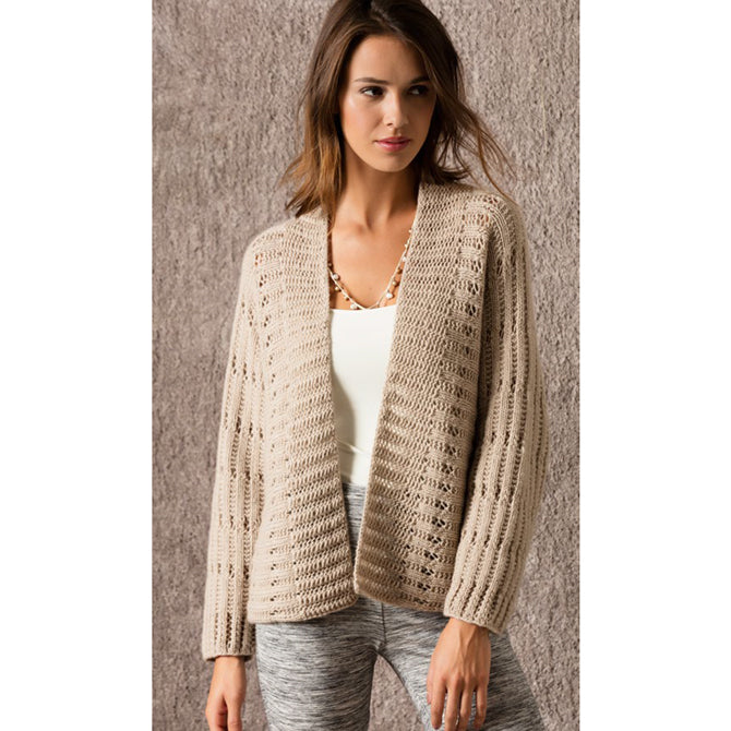 String Buckhead Open-Front Cardigan Knitting Pattern