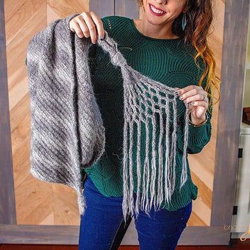Boho Macrame Wrap Knit