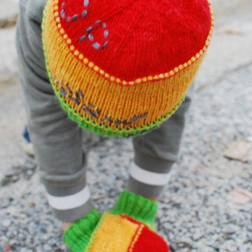 Red Light Green Light Hat & Mittens