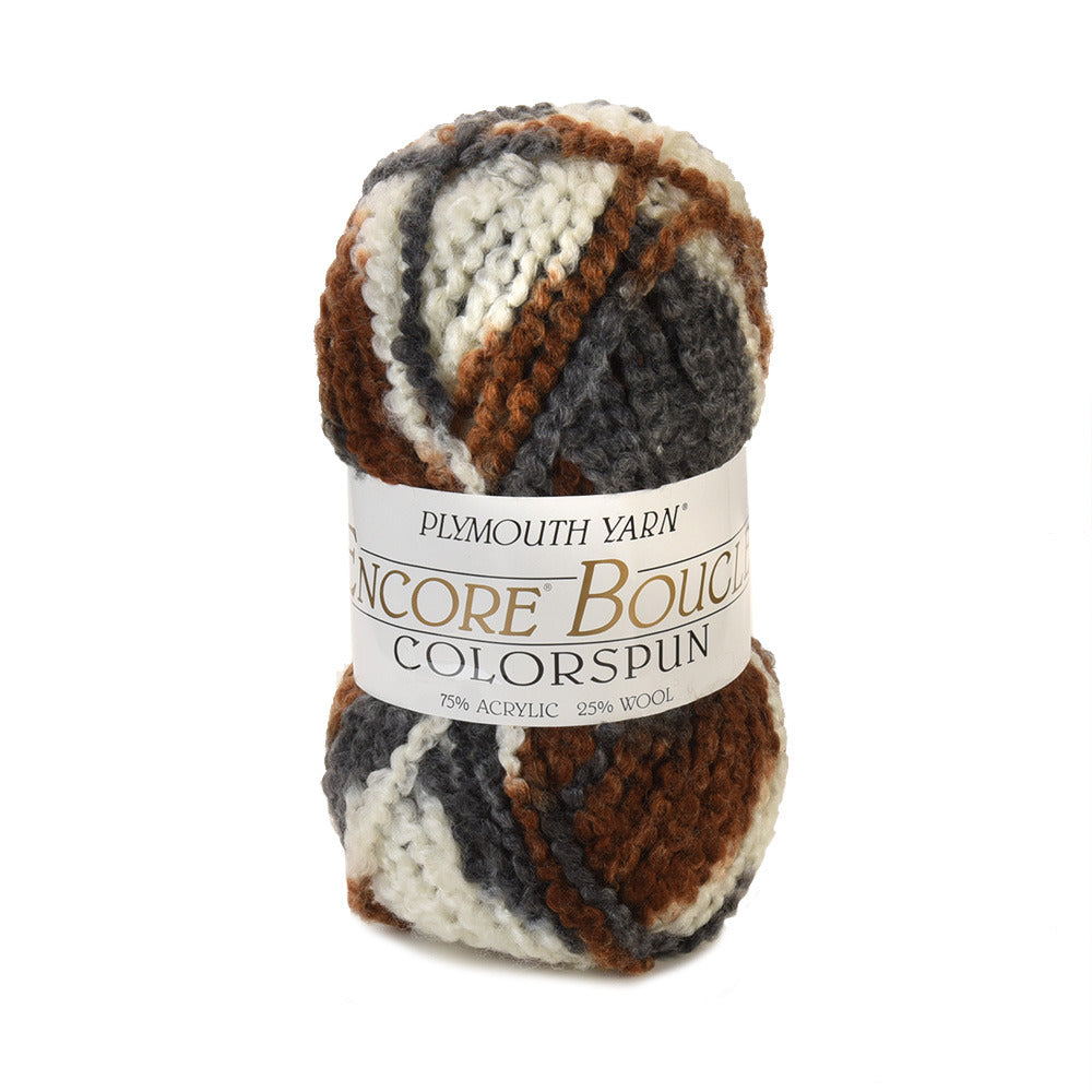 Plymouth Yarn Encore Boucle Colorspun Yarn - Acrylic Super Chunky