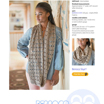 Berroco Rosings Cowl Knitting Pattern