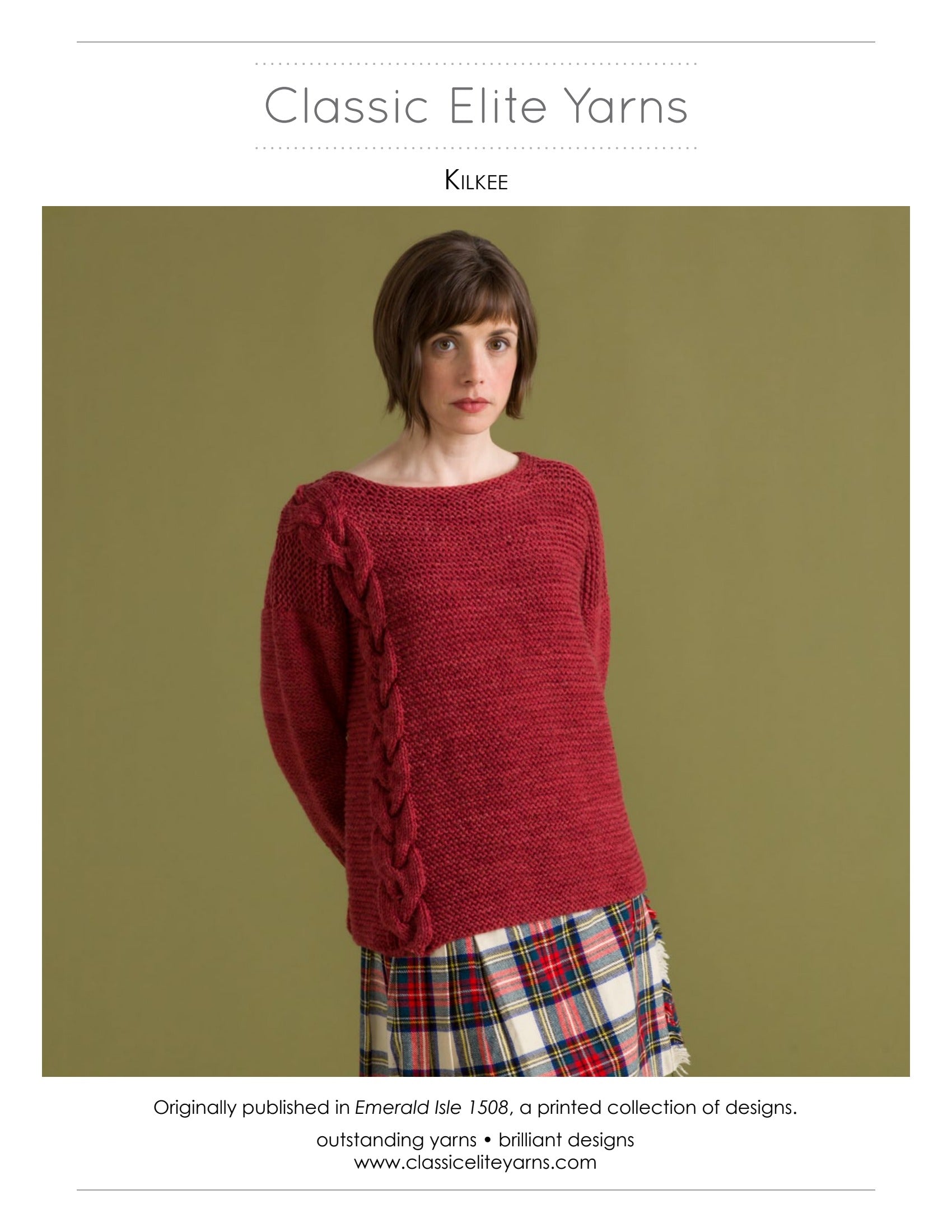 Classic Elite Yarns Kilkee Jumper Knitting Pattern
