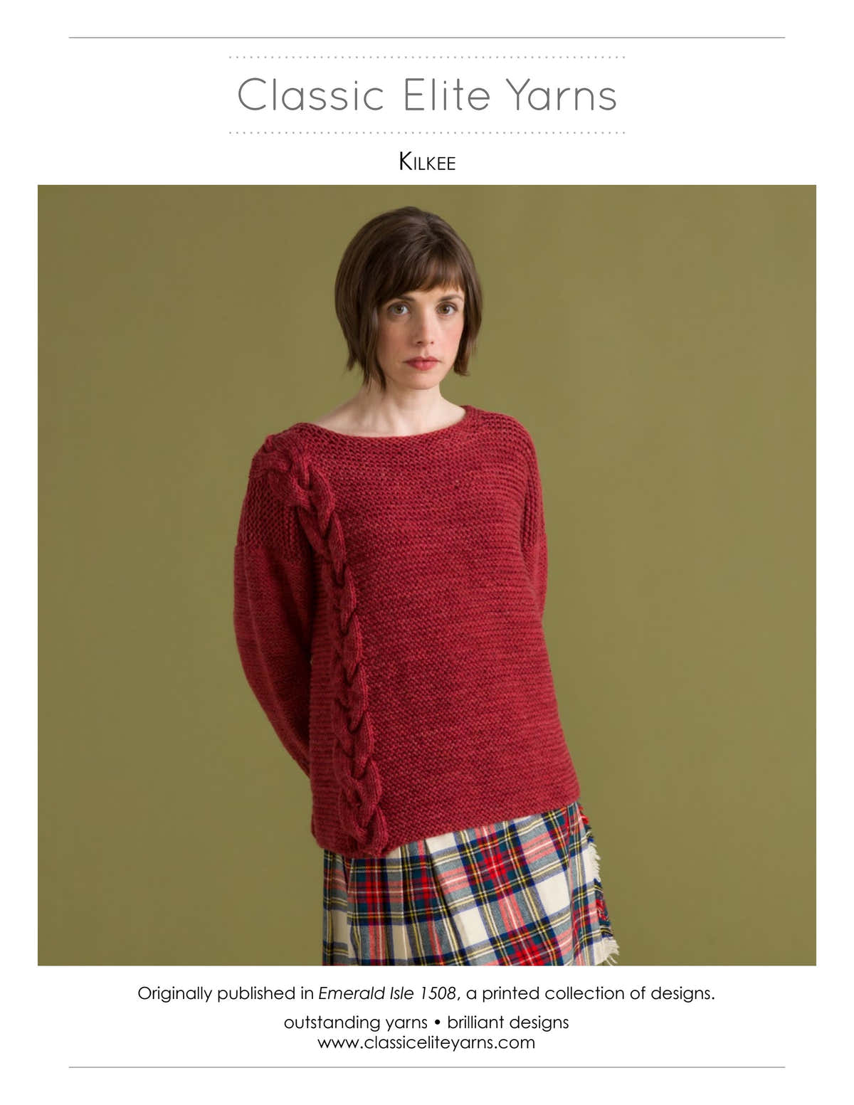 Classic Elite Yarns Kilkee Jumper Knitting Pattern
