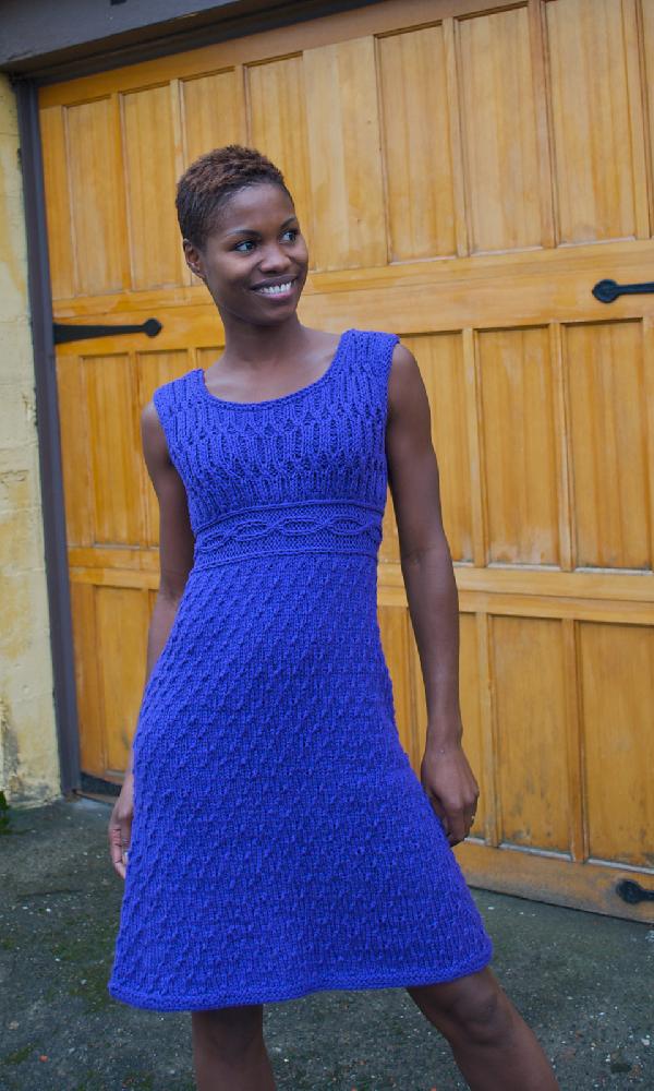knitting dress for women Heart Aran Knit Dress