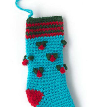 Paintbox Yarns Holly Stocking PDF (Free)