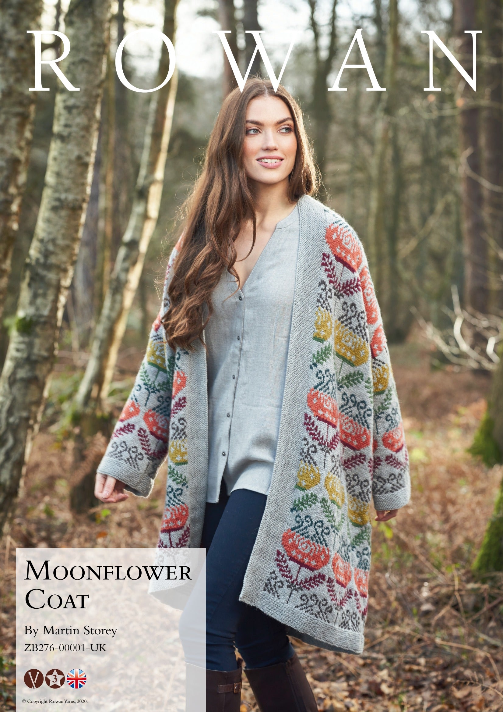 Rowan Moonflower Coat Knitting Pattern