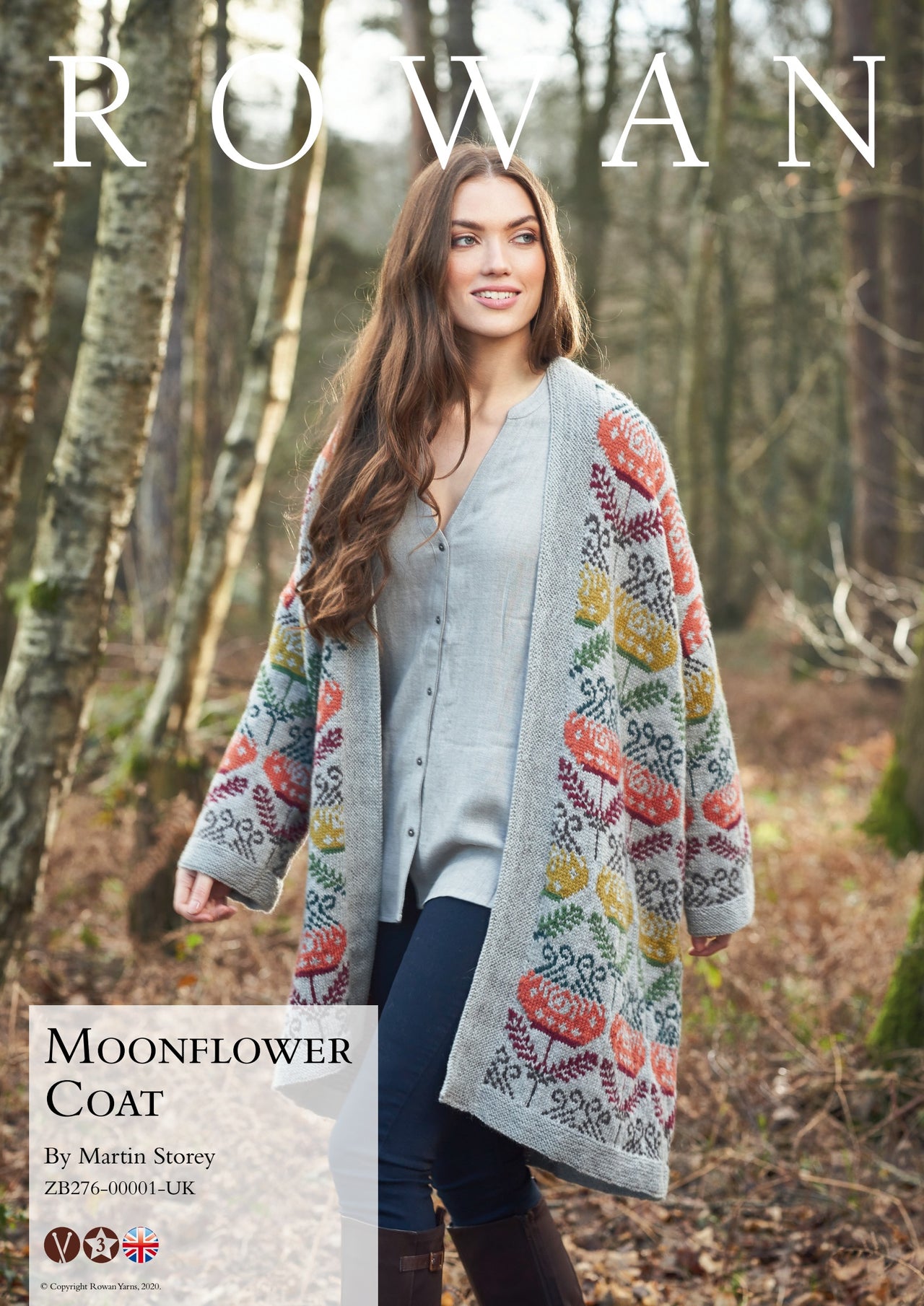 Rowan Moonflower Coat Knitting Pattern