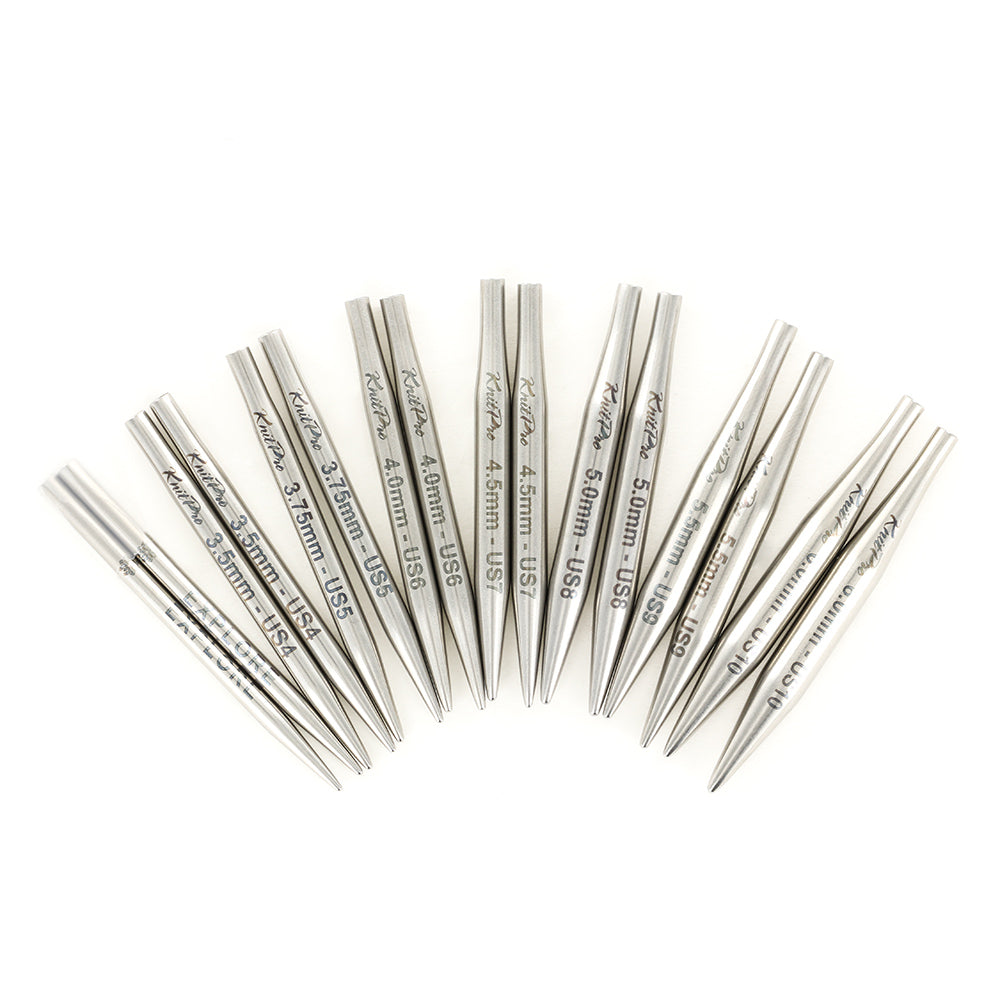 KnitPro Mindful Collection Generosity Lace Needle Set - 2in - Interchangeable Tips (8 pairs)