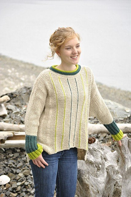 Skacel One Fits Many Pullover Jumper Knitting Pattern