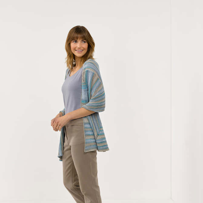 Sesia Miriam Mitered Wrap Knitting Pattern