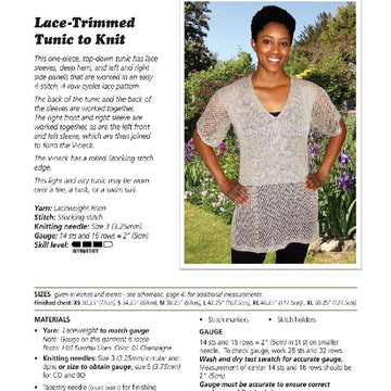 Lace-Trimmed Tunic to Knit