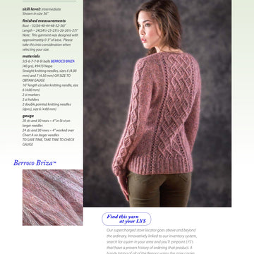 Berroco Mori Jumper Knitting Pattern
