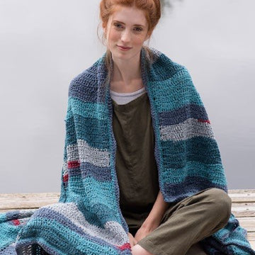 Berroco Monet's Ocean Blanket Crochet Pattern