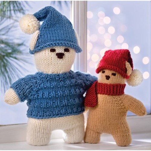 Valley Yarns Holiday Bears Knitting Pattern