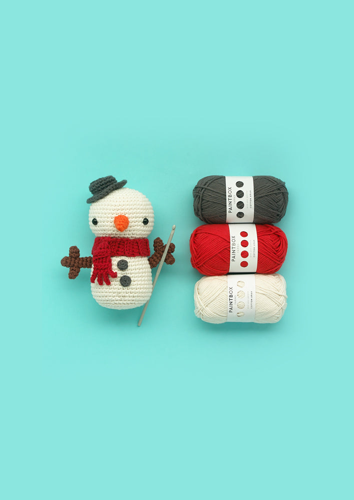 Paintbox Yarns Mel the Snowman Crochet Pattern