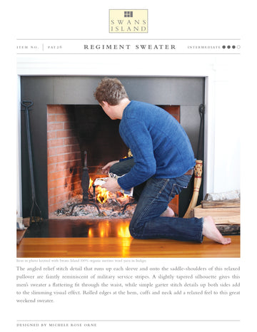 Swans Island Regiment Sweater Jumper Knitting Pattern