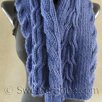 #130 Reversible Ribbed Anniversary Scarf