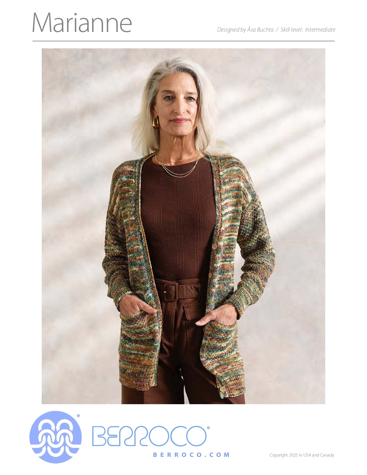 Marianne Cardigan in Berroco Vellina PDF