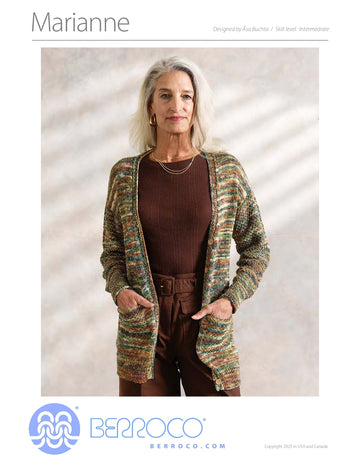 Marianne Cardigan in Berroco Vellina PDF
