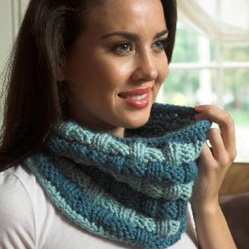 Plymouth Yarn Baby Alpaca Grande Basketweave Cowl Knitting