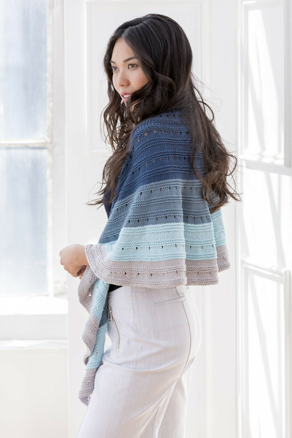 Beach Haven Shawl Wrap Knitting Pattern