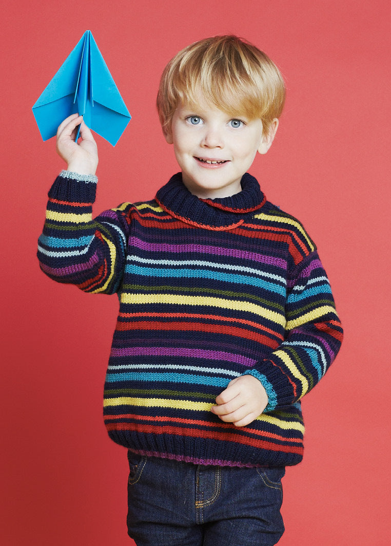 Debbie Bliss Jojo Sweater & Scarf Knitting Pattern