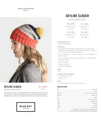 Blue Sky Fibers Skyline Slouch PDF