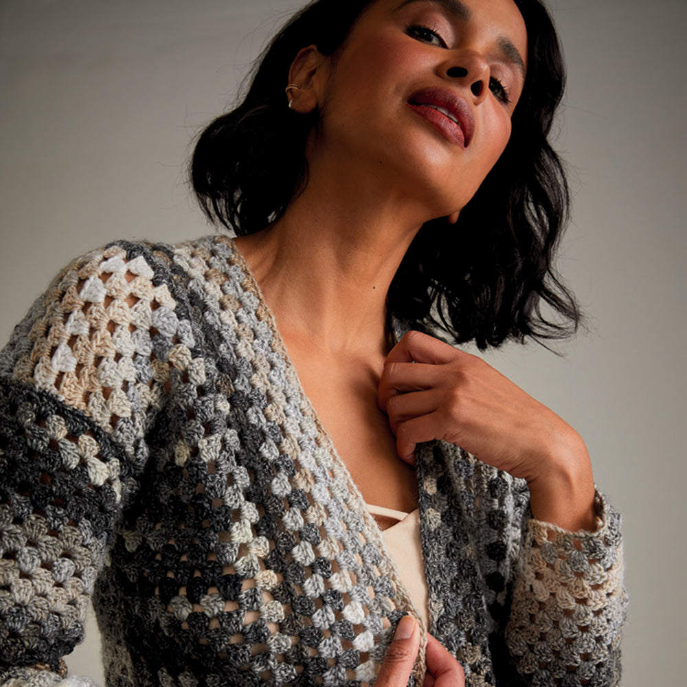 Sirdar Moon & Stars Cardigan Crochet Pattern