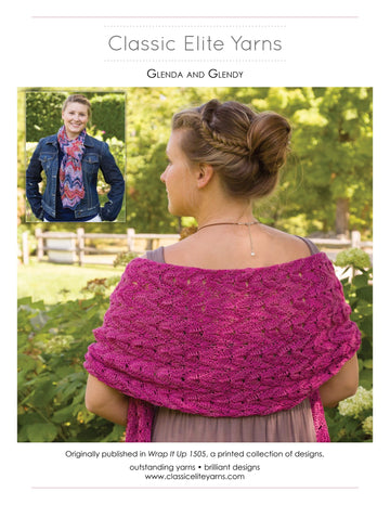 Classic Elite Yarns Glenda and Glendy Scarf Knitting Pattern